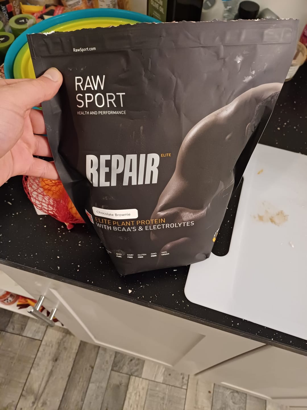 Customer photo review of Elite Repair Protein Powder