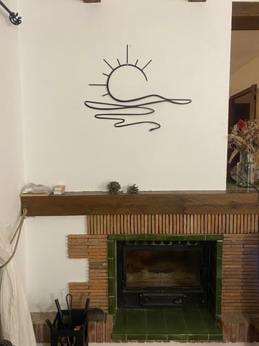 Customer photo review of Décoration Murale en Métal - Soleil (v03)