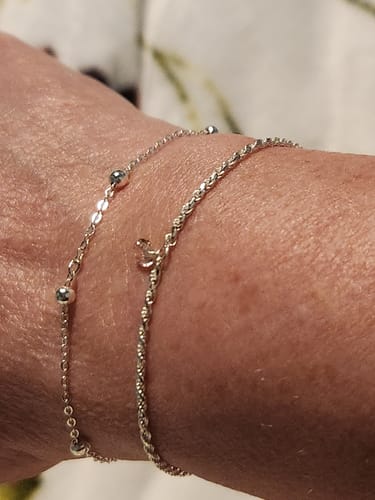 Customer photo review of Permanent jewelry