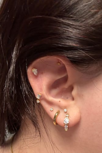 Customer photo review of Linnea Ohrringe | 18K vergoldet