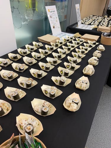 Customer photo review of Wooden Serving Boats | Eco-Friendly Food Boats | Natural Bamboo Bowls | 7 Sizes