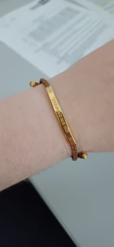 Customer photo review of Armband "Ich bin dankbar."