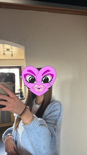 Customer photo review of Bouclé Oversized Cardigan "CozyGlam"