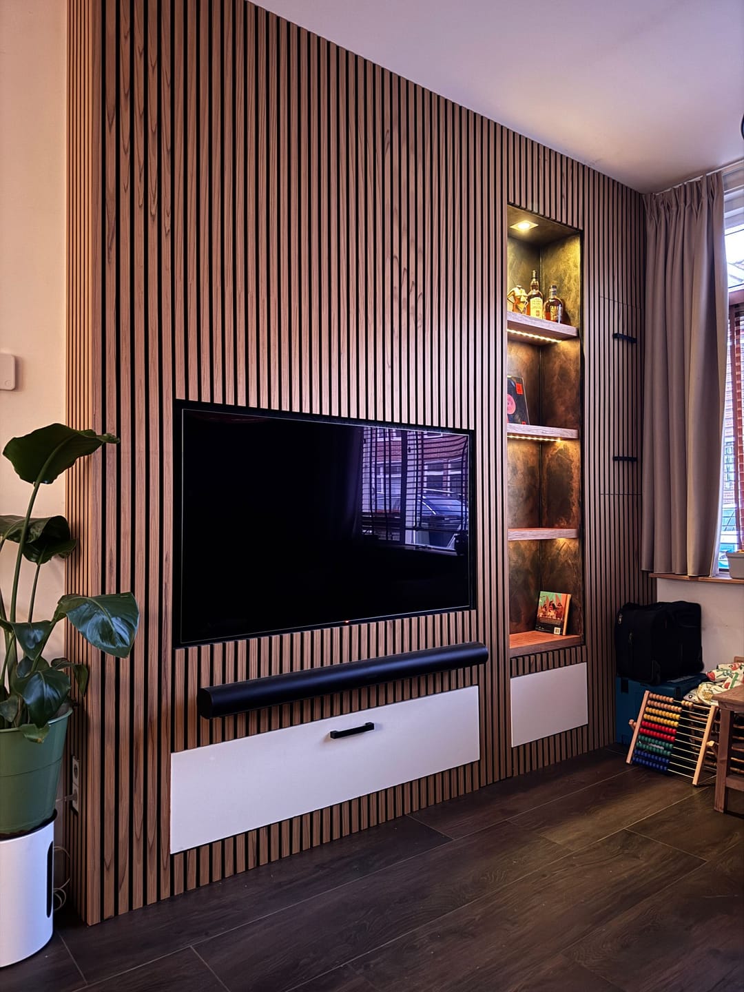 Customer photo review of Wandpaneel 280cm - Standaard - Rustiek eiken