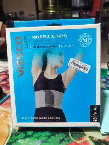 Customer photo review of Rib Belt | Provides Moderate Support to the Injured Ribs & Allows Normal Respiration (Grey)