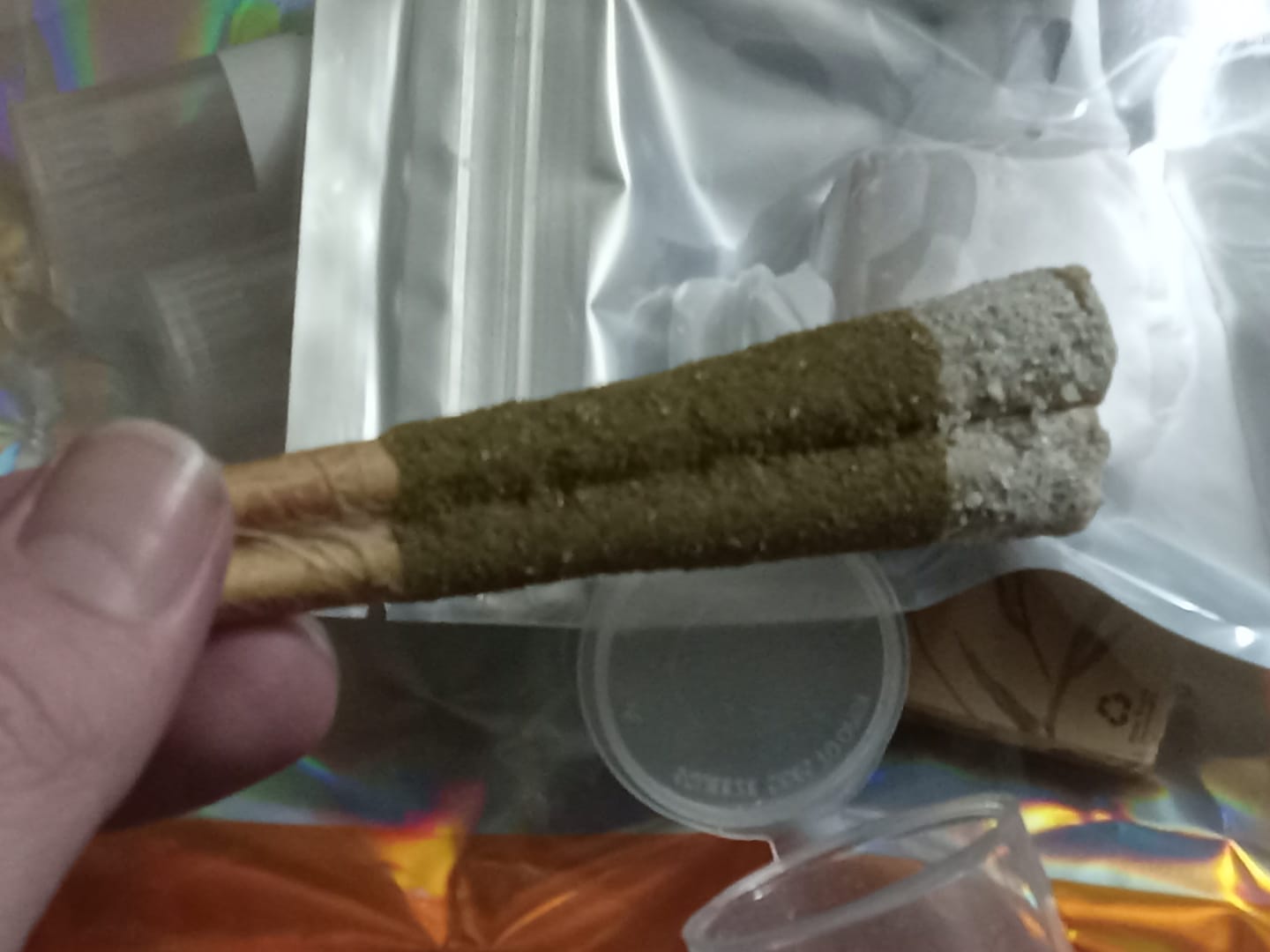 Customer photo review of Doublewide Diamonds Infused Party Preroll