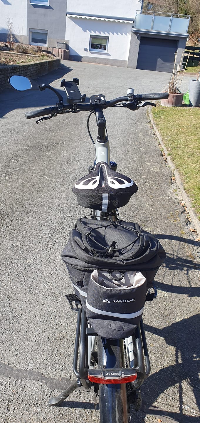 Customer photo review of XLC Bicycle mirror MR-K11 - outer clamping, left