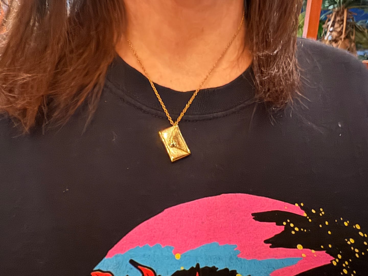 Customer photo review of Love Letter Necklace