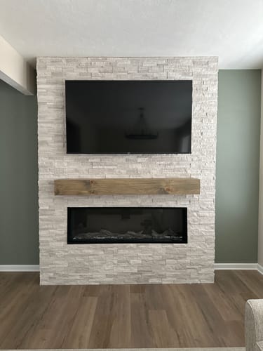 Customer photo review of Contemporary Mantels