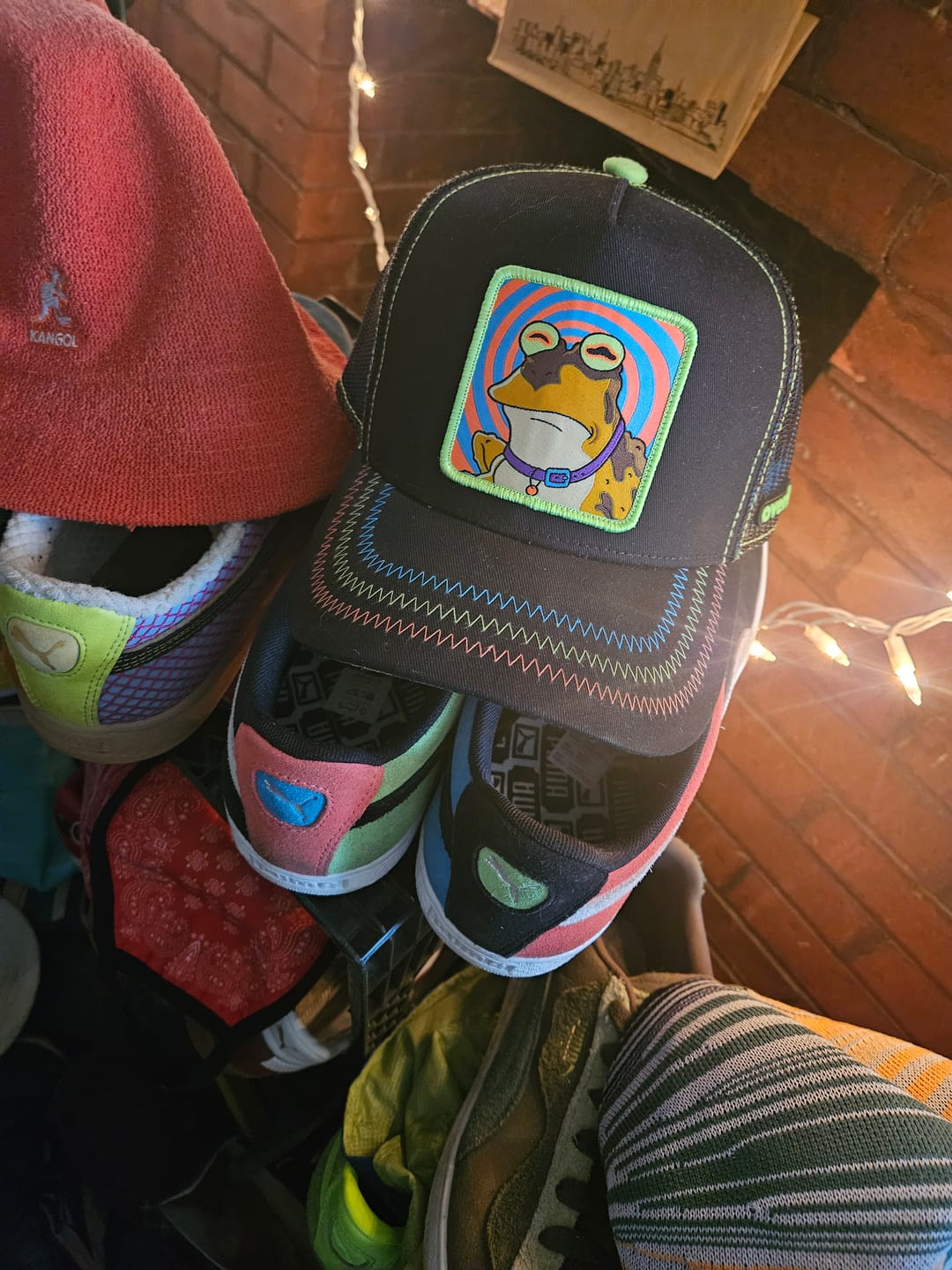 Customer photo review of OVERLORD X Futurama: Hypnotoad Trucker Cap