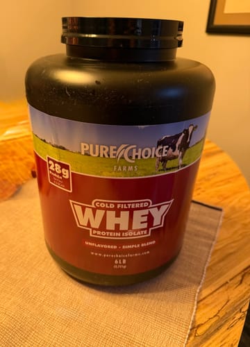 Customer photo review of Whey Protein Isolate Unflavored