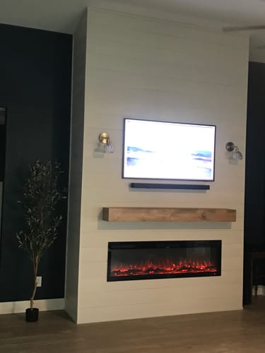 Customer photo review of Rustic Mantels