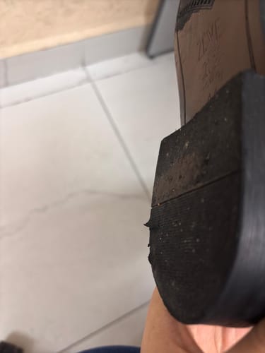 Customer photo review of Double Monk Strap Brogue Wingtip - Solid Black (Hand Painted Patina)