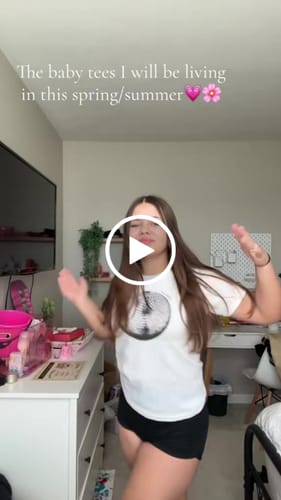 Customer video review of studio 54 baby tee