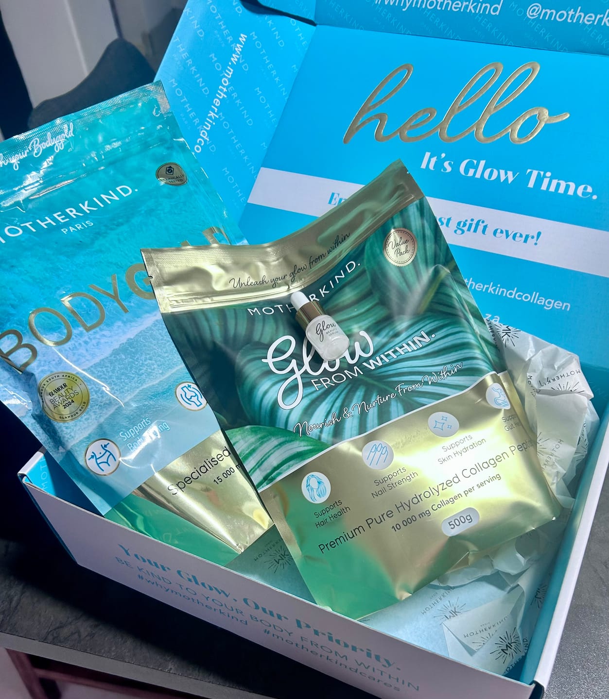 Customer photo review of Glow & GOLD Collagen Starter Kit