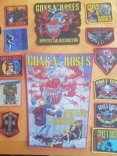 Customer photo review of Guns N Roses - Appetite for Destruction Uncensored - Backpatch