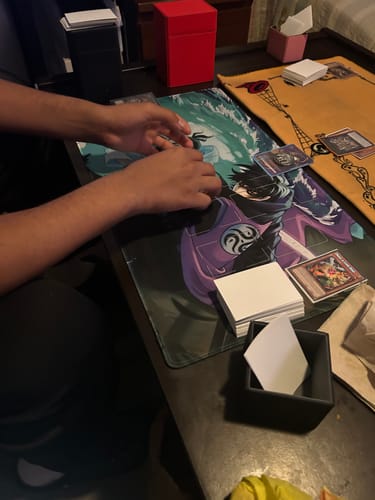 Customer photo review of Custom Playmat (24" x 14")