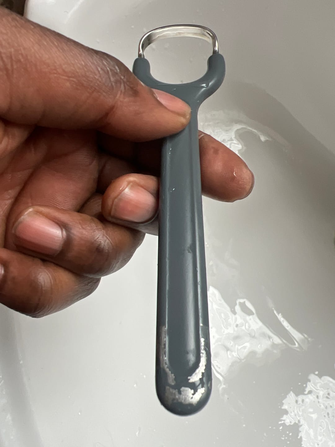 Customer photo review of Sweeper® | The Modern Tongue Scraper