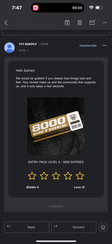 Customer photo review of ENTRY PACK LEVEL 4 - 8000 ENTRIES