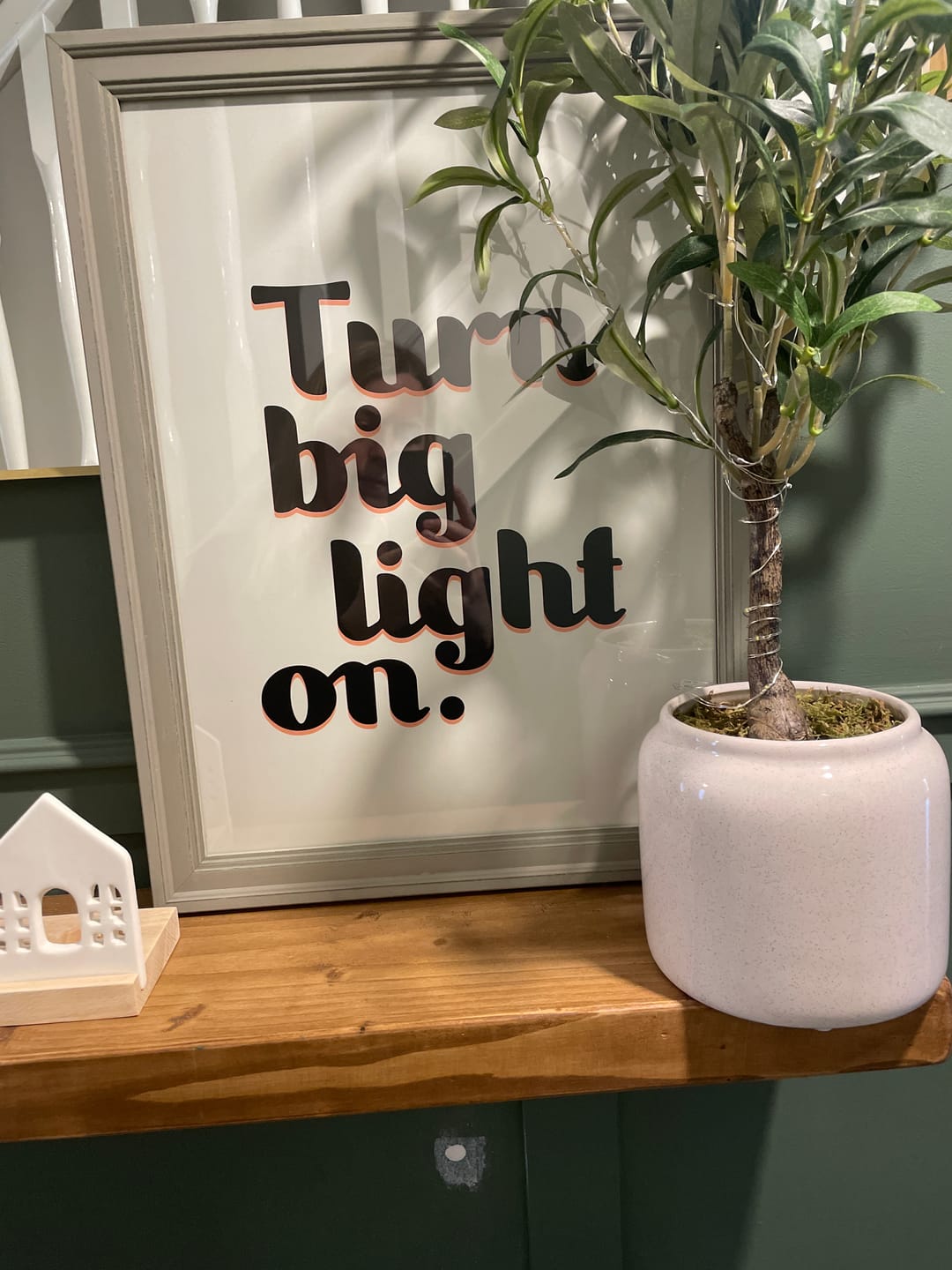Customer photo review of Turn Big Light On - Print
