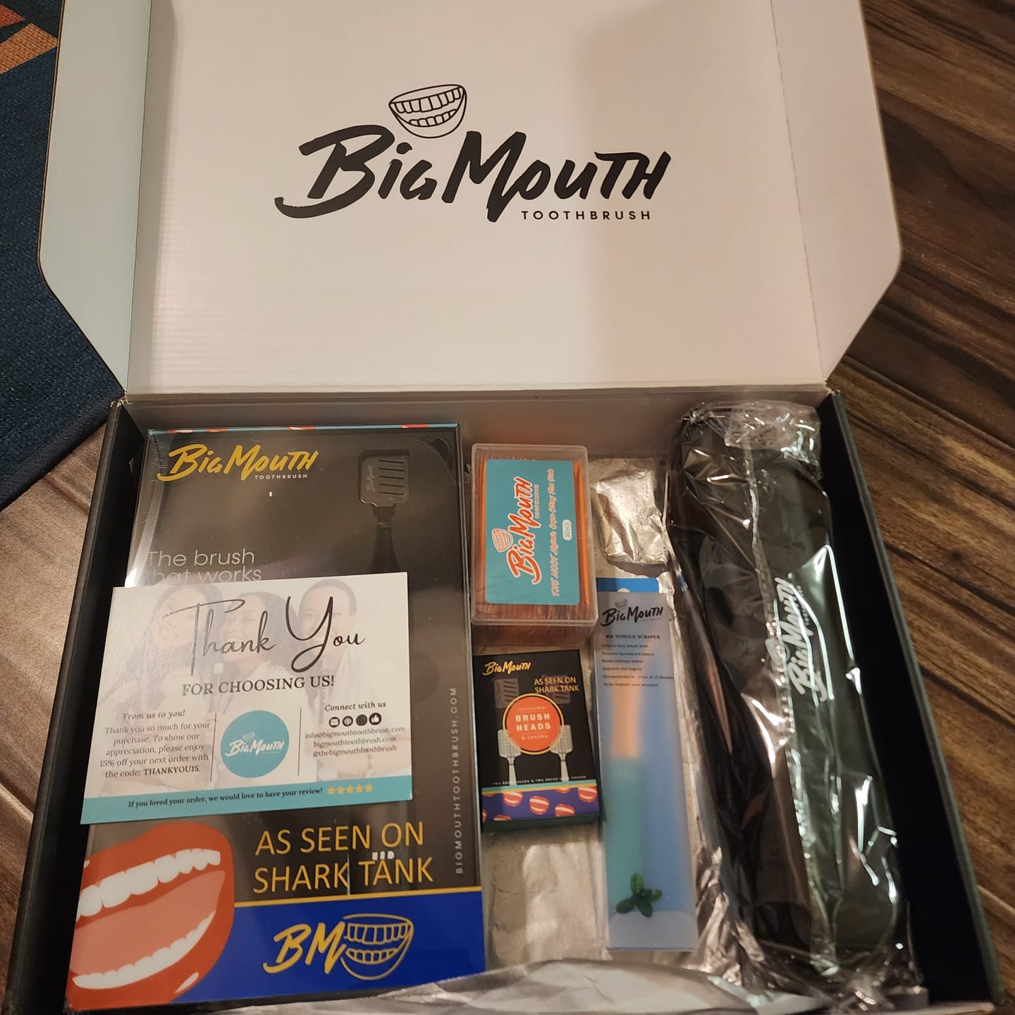 Customer photo review of Big Mouth Sonic Toothbrush 2.0 (Black Edition)