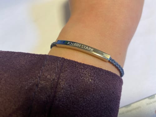 Customer photo review of Armband "Ich bin stark."
