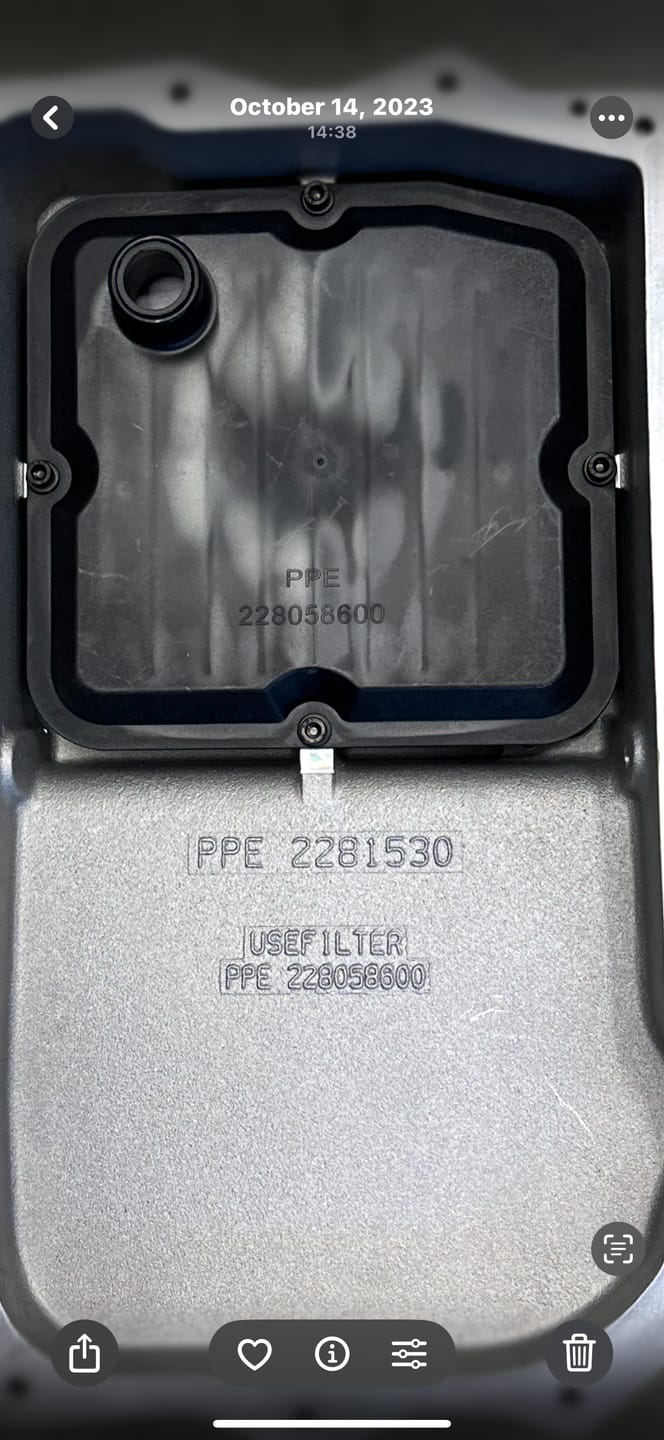 Customer photo review of 2014-2023 Ecodiesel 8HP70 Transmission Filter (228058600)