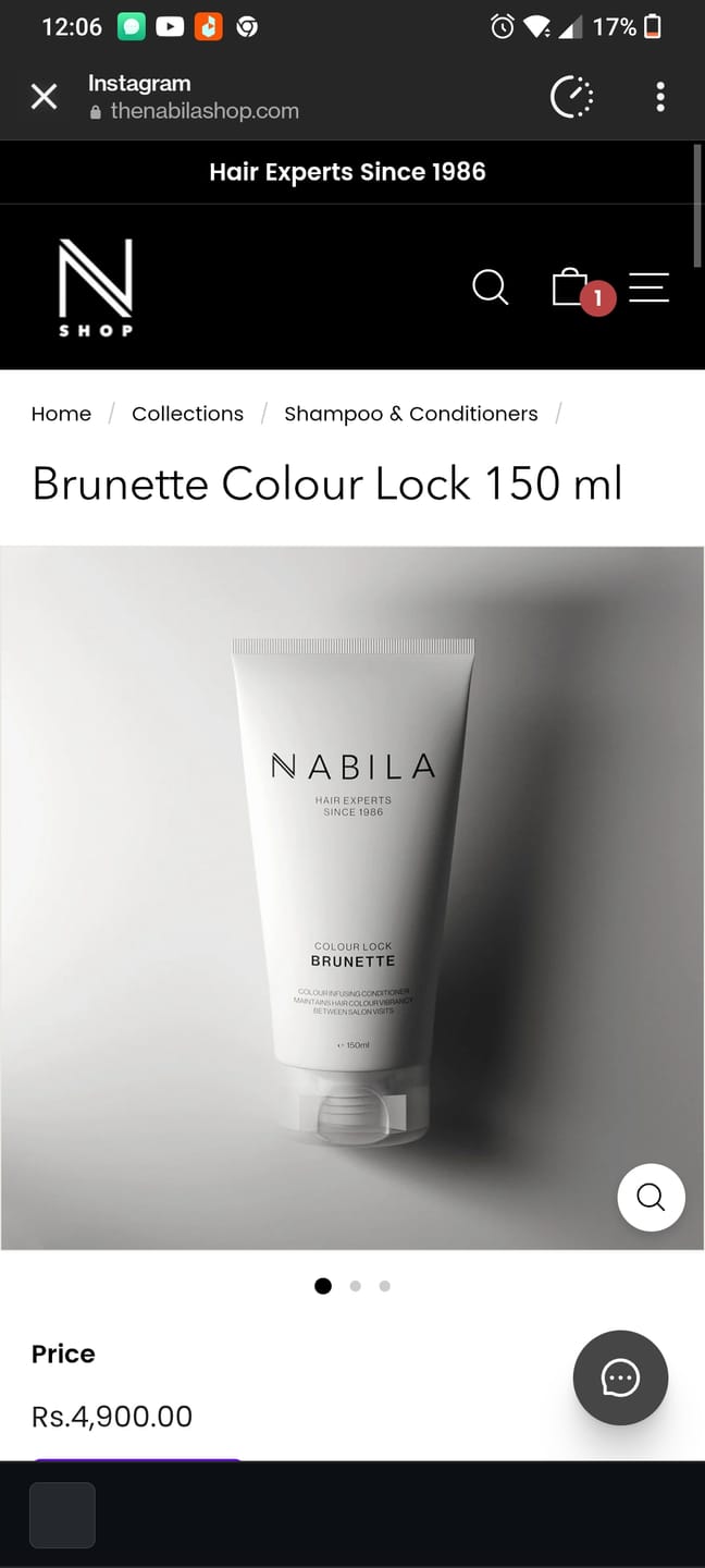 Customer photo review of NABILA Colour Lock | 150ml