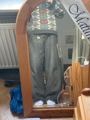 Customer photo review of Curved Leg Pants