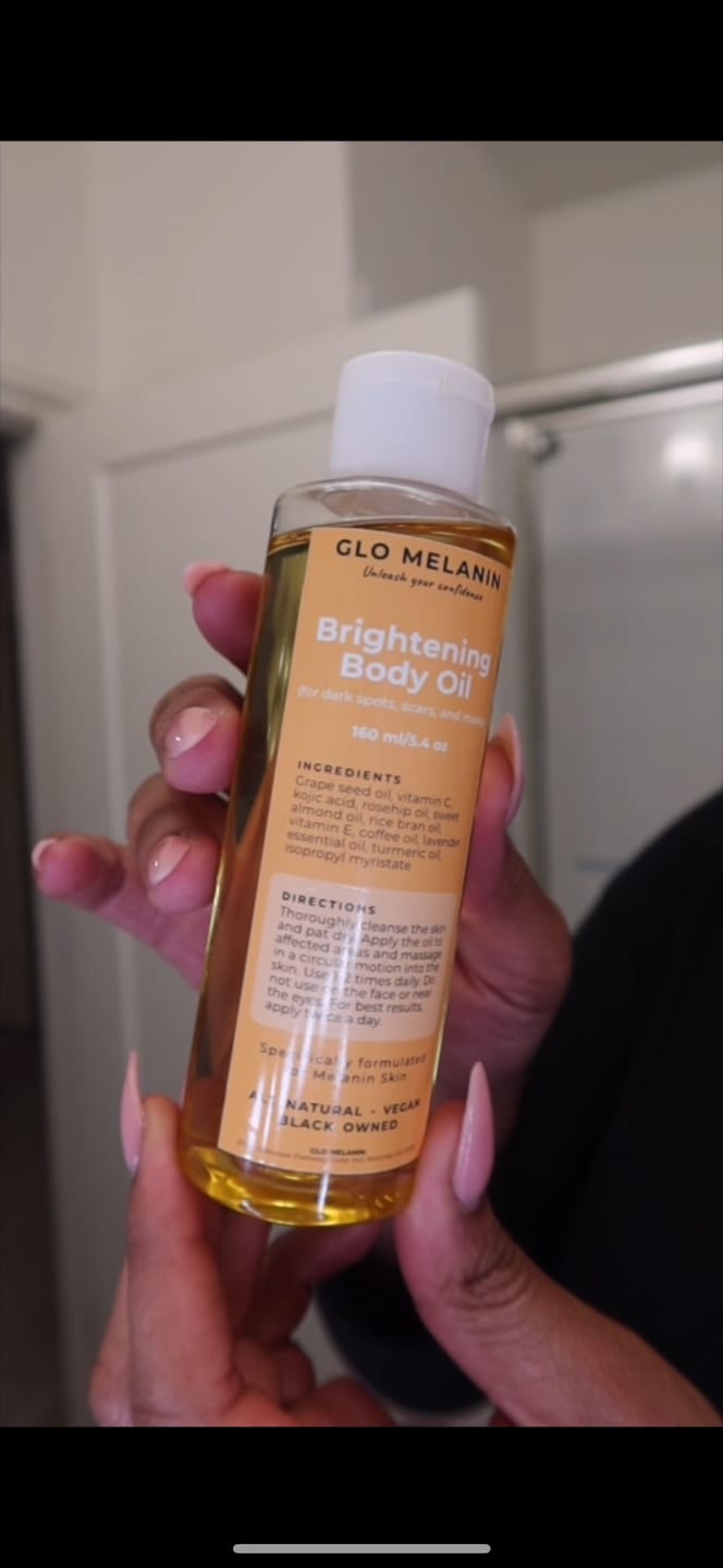 Customer photo review of Brightening Body Oil