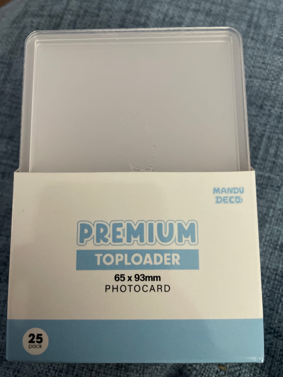 Customer photo review of PREMIUM CLEAR PHOTOCARD TOPLOADER