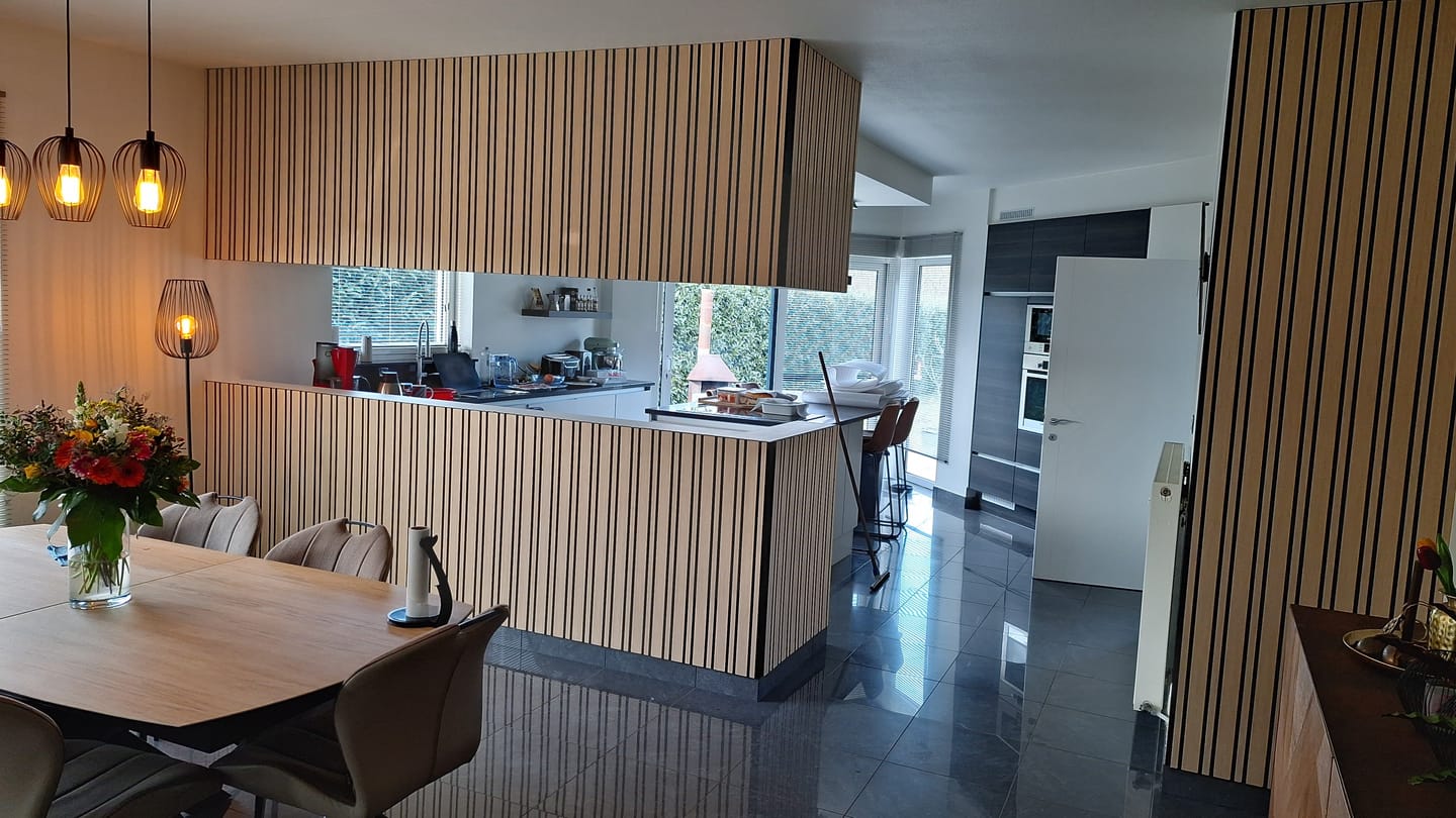Customer photo review of Wandpaneel 280cm - Gemixt - Licht eiken