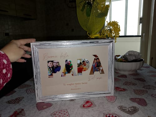 Customer photo review of Buona festa del papà - Poster personalizzato