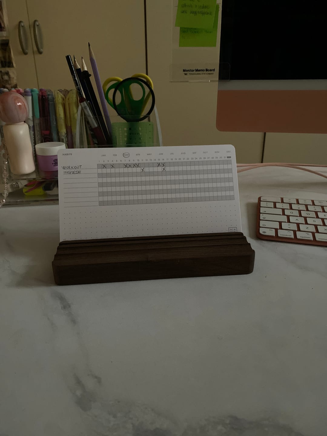 Customer photo review of Weeks & Habits Cards
