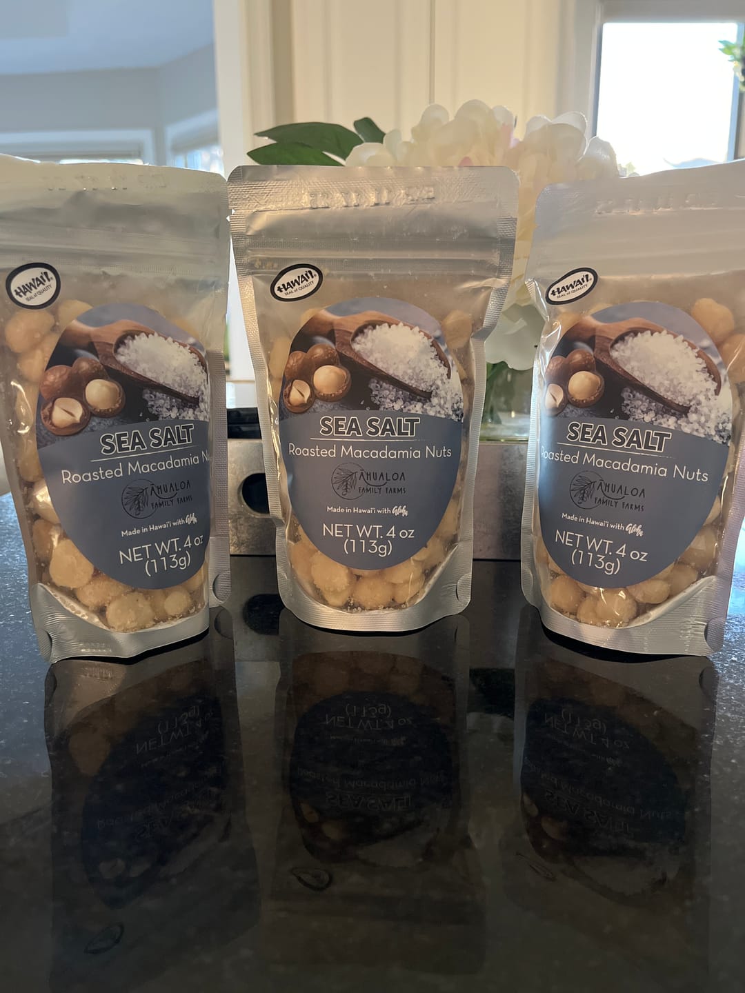 Customer photo review of Sea Salt Macadamia Nuts