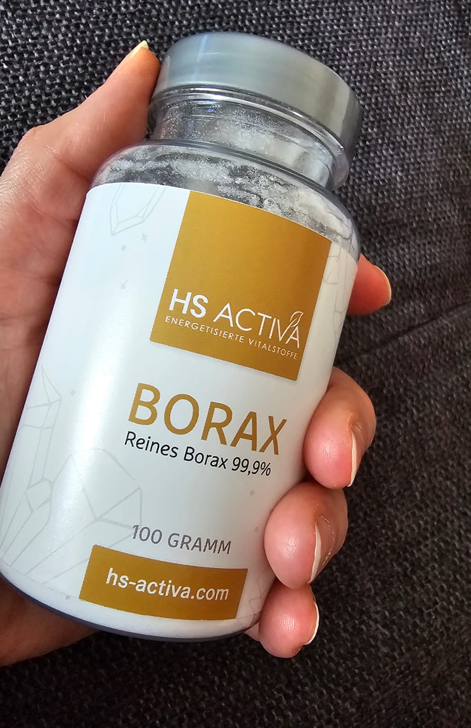 Customer photo review of Borax I Pharmazeutische Reinheit 99,9% I 100 Gramm