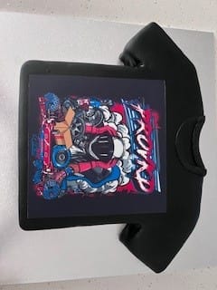 Customer photo review of 19 cm x 19 cm Square Pre-cut Custom Edible Icing Image