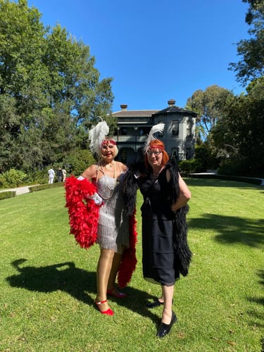 Sharon Jane M. review of 1920s Silver Fringe Flapper Dress image 3 out of 3