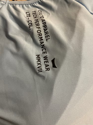 Customer photo review of Training Sport Tee - Sky Blue