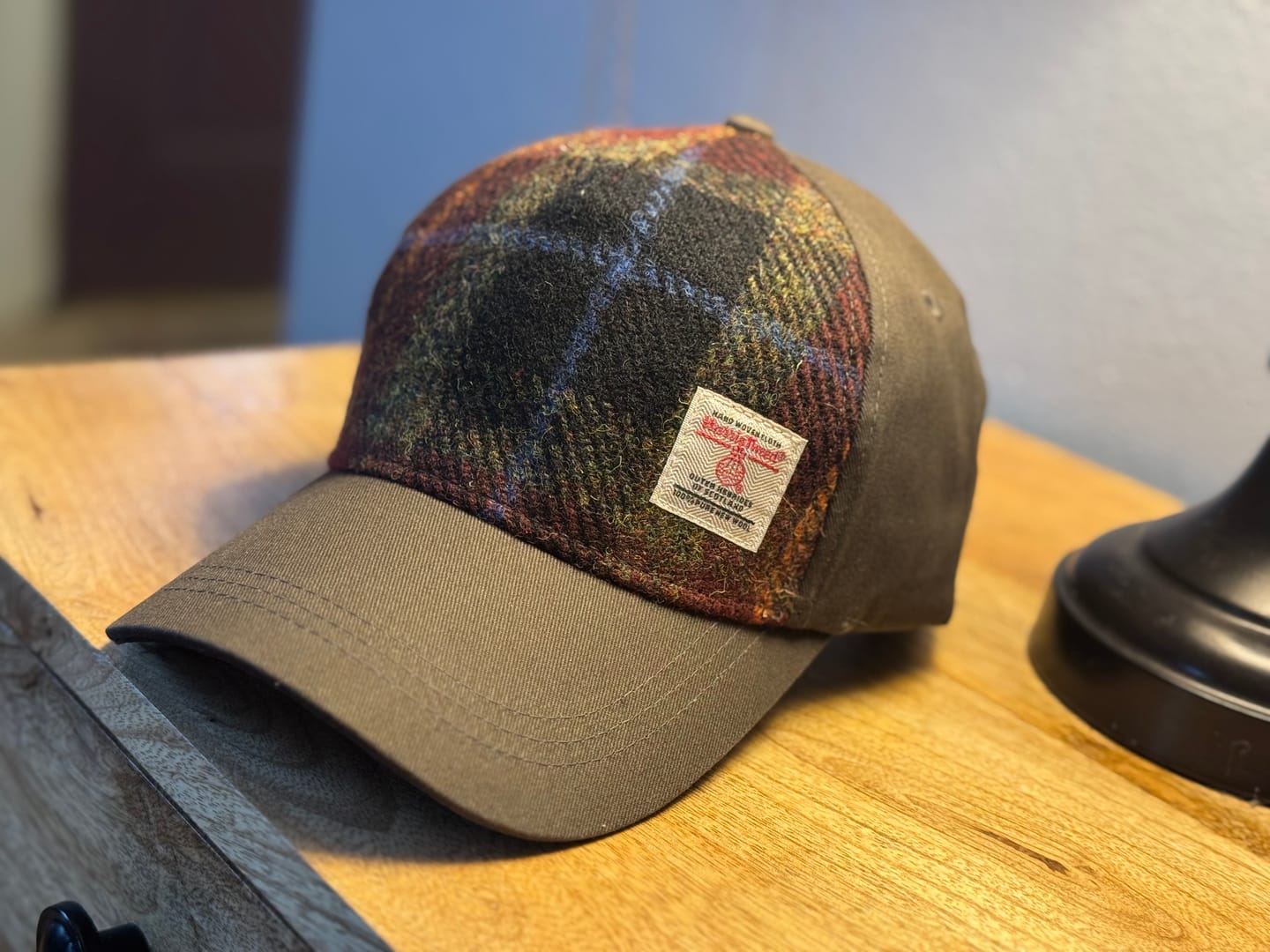 Customer photo review of Baseball Cap with Harris Tweed