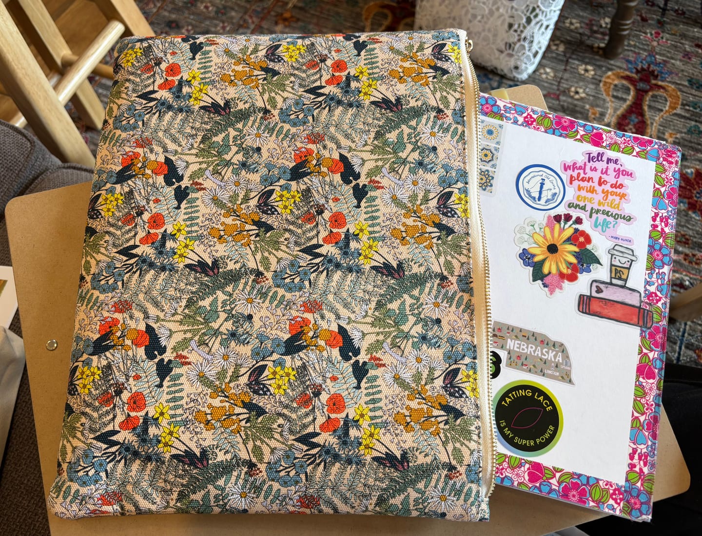 Customer photo review of Planner Pouch, Madre's Flower Garden