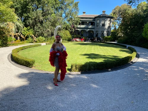 Sharon Jane M. review of 1920s Silver Fringe Flapper Dress image 2 out of 3