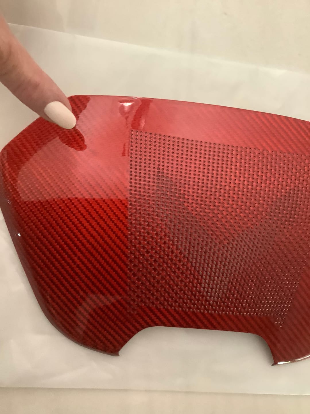 Customer photo review of C8 2020+ Chevy Corvette Waterfall Speaker Trim Carbon Fiber Cover with Corvette Logo