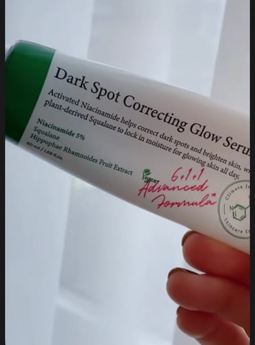 Customer photo review of AXIS-Y Dark Spot Correcting Glow Serum veido serumas, skirtas netobulumams mažinti