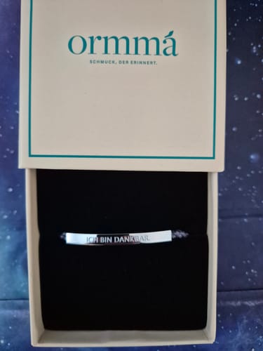 Customer photo review of Armband "Ich bin dankbar."