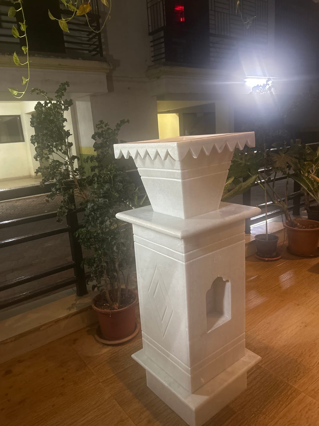 Customer photo review of Marble Tulsi Pot, White Marble - Handicraft Bazaar