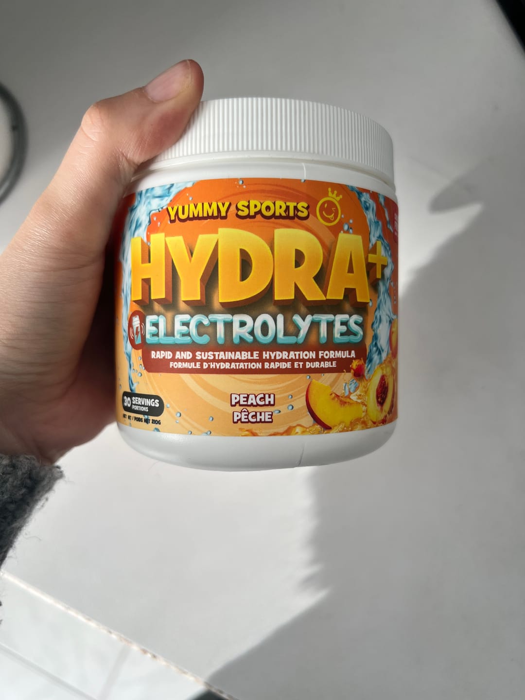 Customer photo review of Yummy Sports - Hydra+Électrolytes 210g