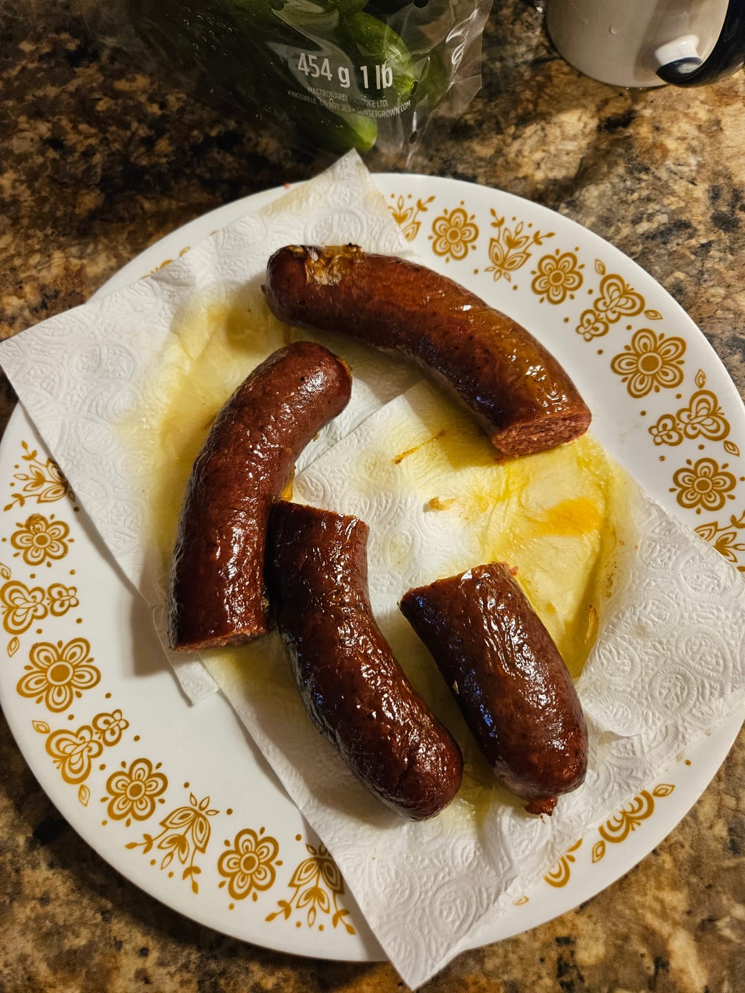 Customer photo review of Oxtail Infused Beef Sausage