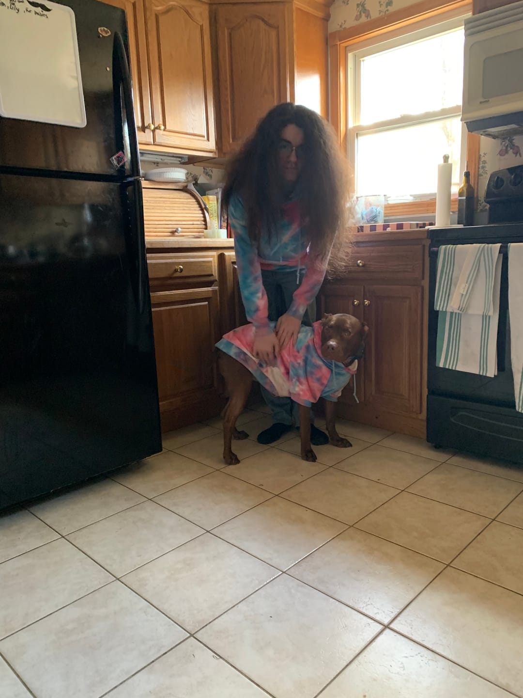 Customer photo review of Velvet Human Hoodie - Snow Cone
