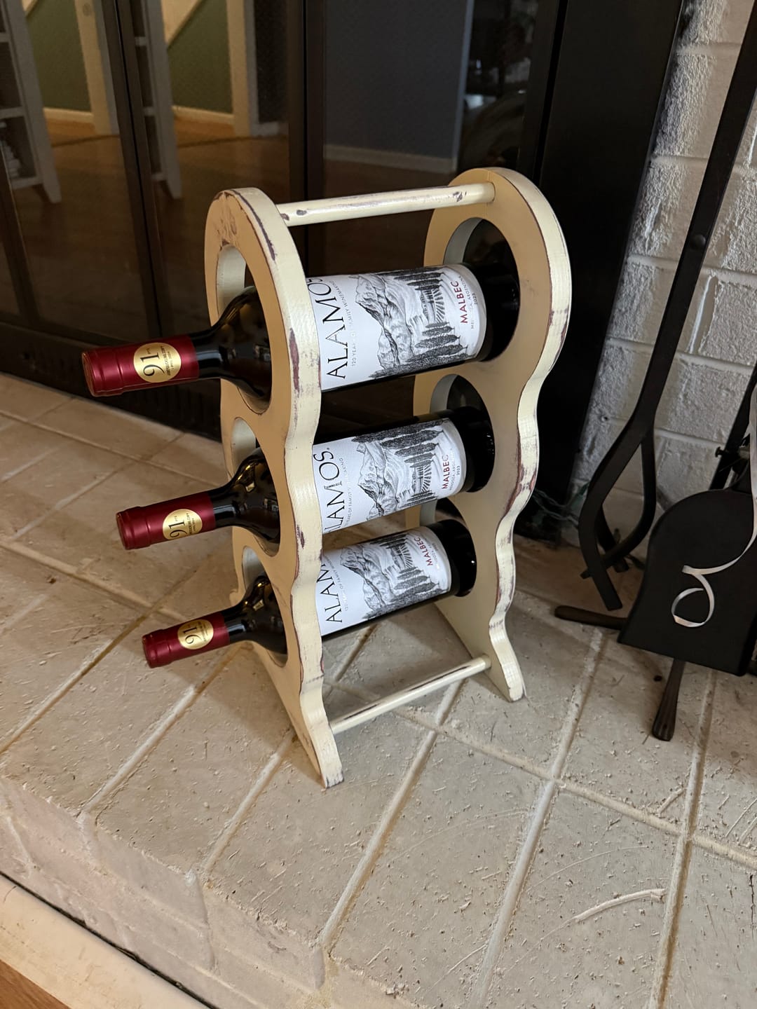 Customer photo review of 16.4x9.6" Wine Rack Style 1 Acrylic Router Template